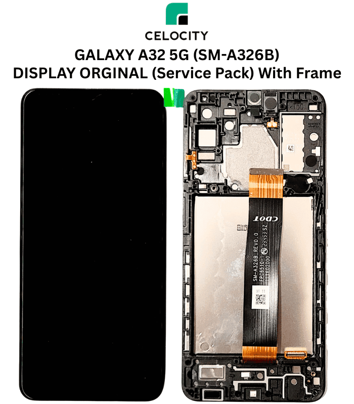 GALAXY-A32-5G-SM-A326B-DISPLAY-ORGINAL-Service-Pack-With-Frame-CELOCITY-official-images.png SAMSUNG GALAXY A32 5G (SM-A326B) LCD DISPLAY TOUCHSCREEN ORIGINAL WITH FRAME (Service Pack) - Image 1
