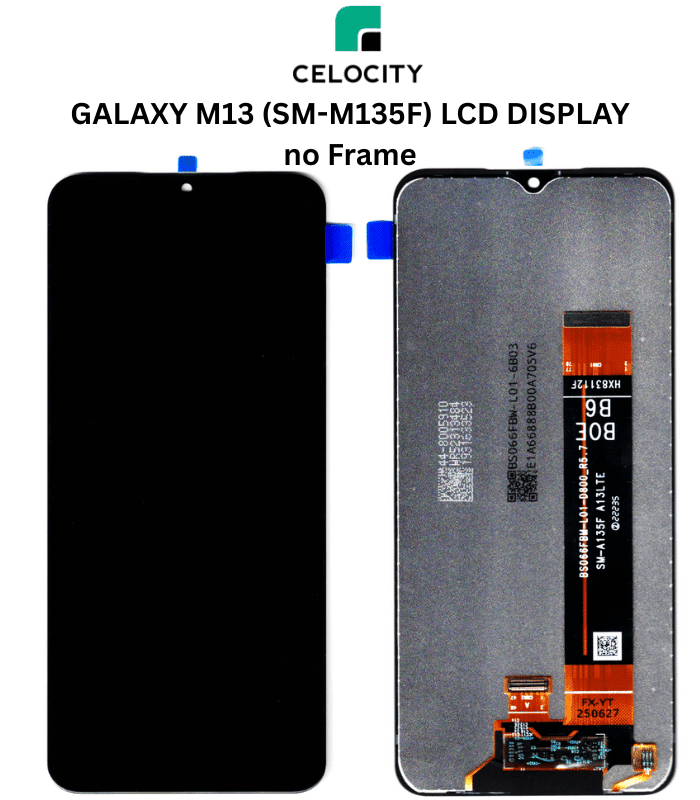 GALAXY-M13-SM-M135F-LCD-DISPLAY-no-Frame-CELOCITY-official-images.png SAMSUNG GALAXY M13 SM-M135F LCD DISPLAY + TOUCHSCREEN - no Frame - Image 1